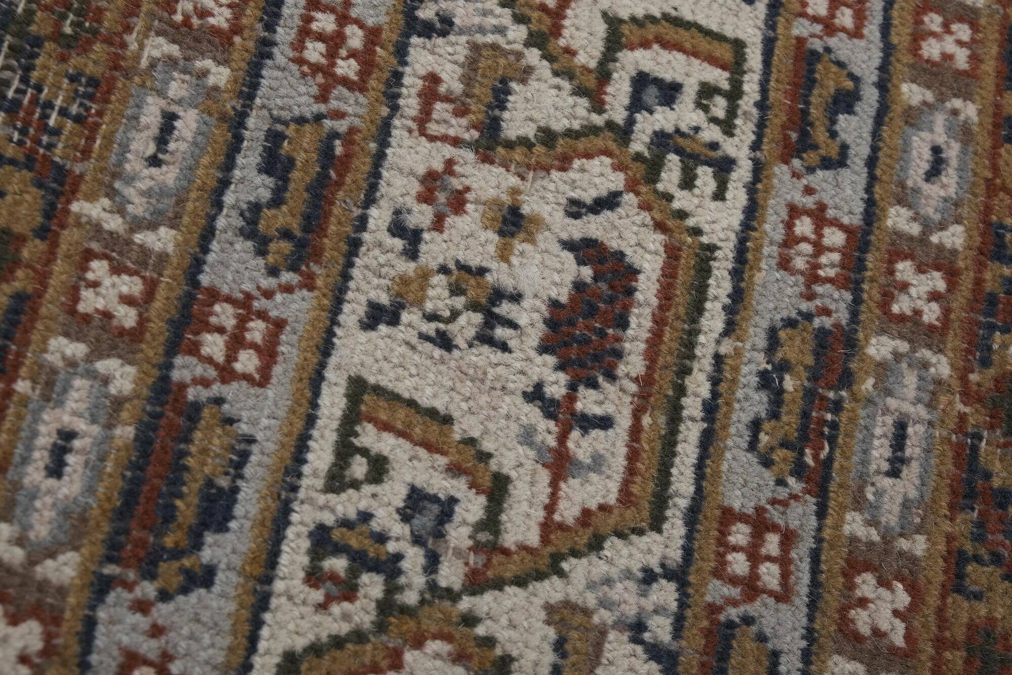 Vintage handmade Turkish rug 240x252 cm