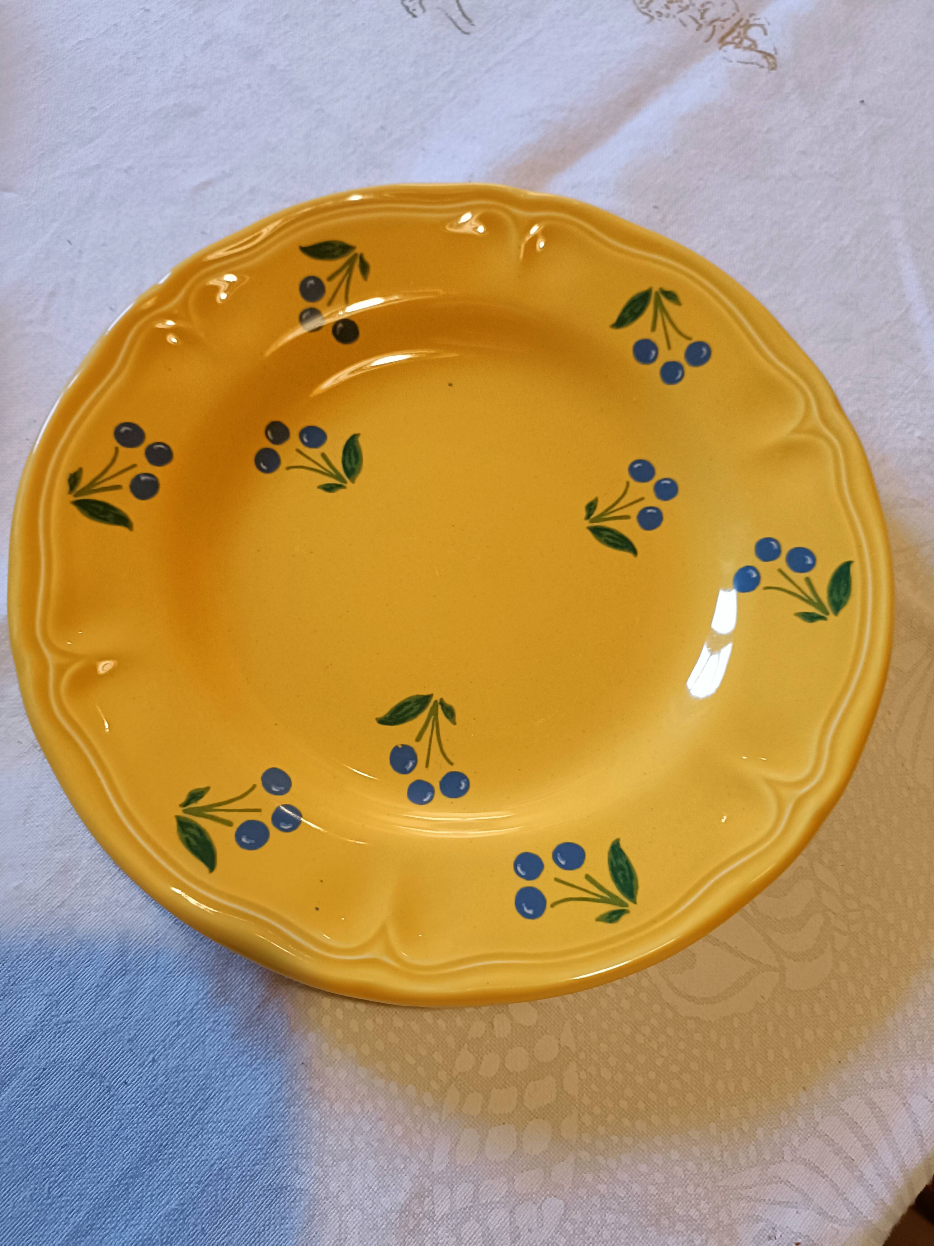 Lot de 8 assiettes à dessert