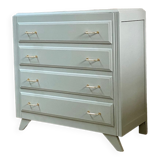 Compass feet chest of drawers