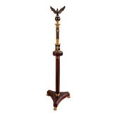 colonne en acajou et bronze doré, surmontée d’un aigle – époque Empire