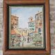 Oil Painting on Canvas Saint Jean de Luz Rue de la République signed Gil Va