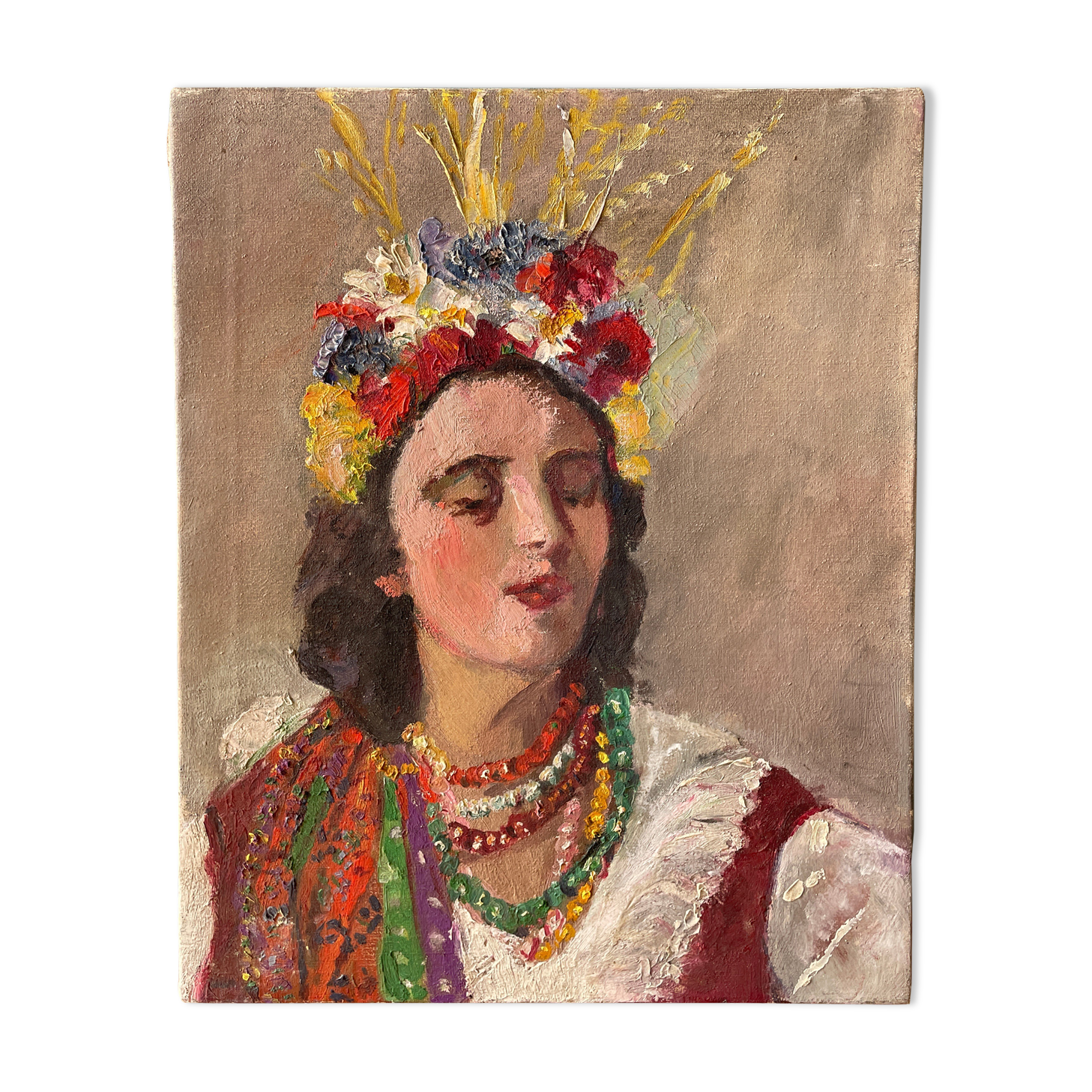 Old portrait painting