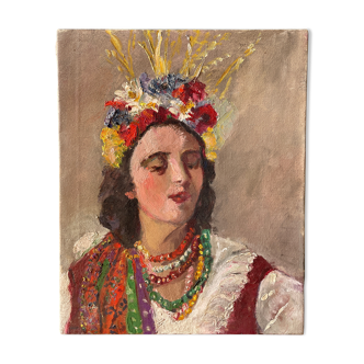 Old portrait painting