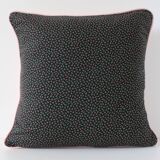 Black and pink liberty square cushion