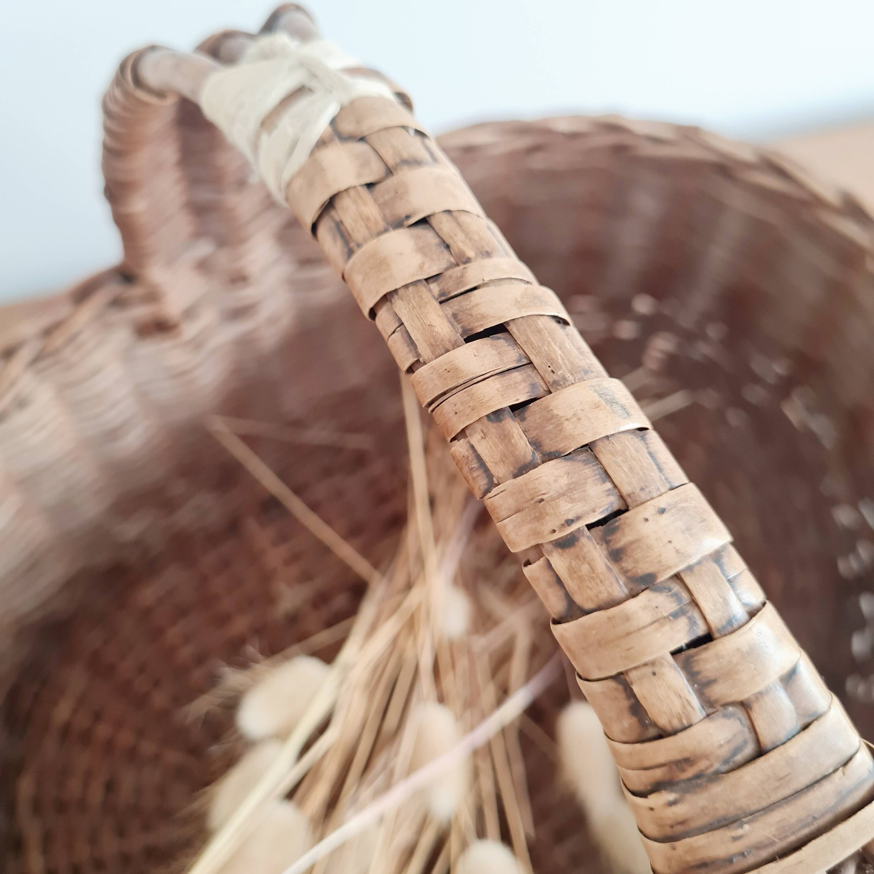 Vintage wicker basket