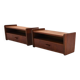 Danish Wall Mounted Nightstands in Teak 1960s