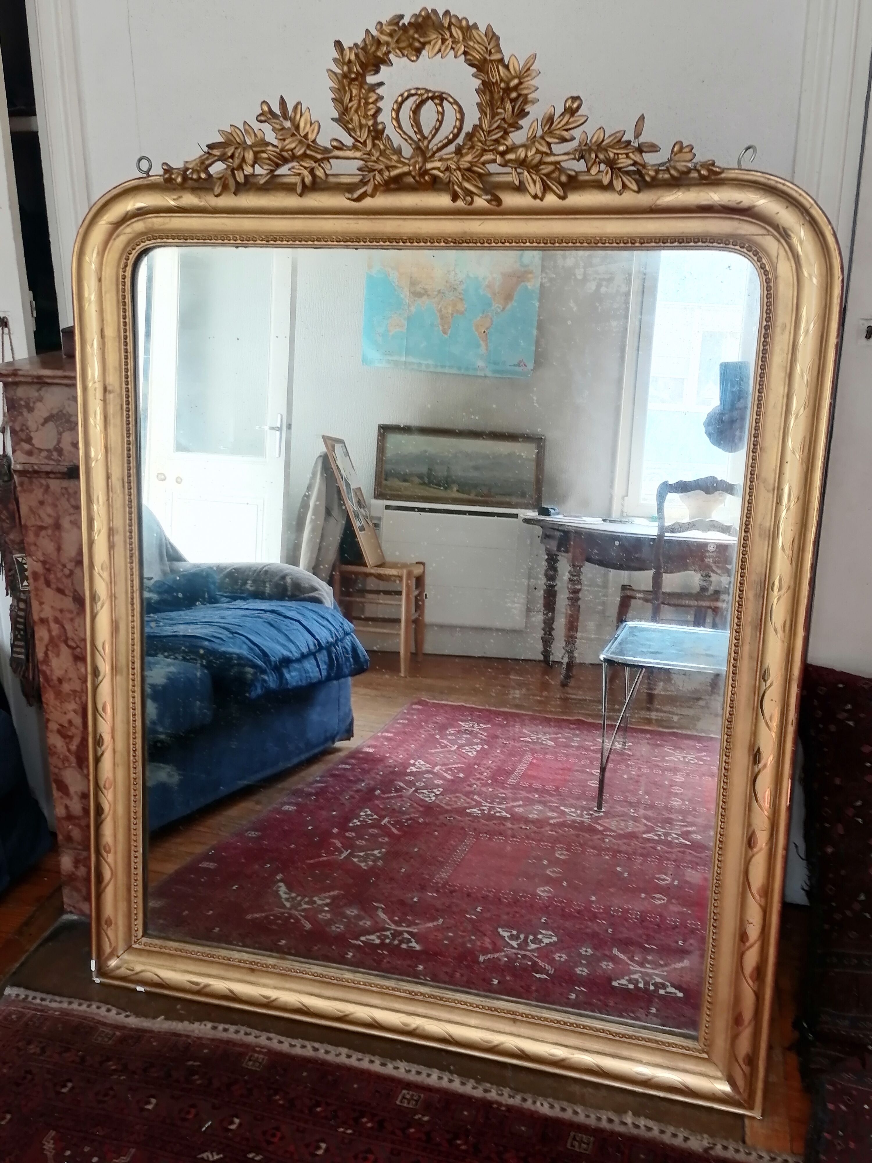 Miroir Louis XVI, 19ème, 148x108cm