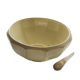 Old salad bowl in earthenware, French manufacture of Badonviller