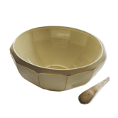 Saladier ancien plat de service en faïence manufacture française de Badonviller