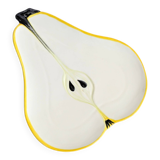Grande assiette poire vintage | Ernestine Cannon, Italie, années 60