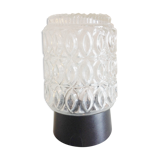 Glass ceiling light structured by RZB Leuchten, vintage 60/70s