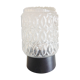 Glass ceiling light structured by RZB Leuchten, vintage 60/70s
