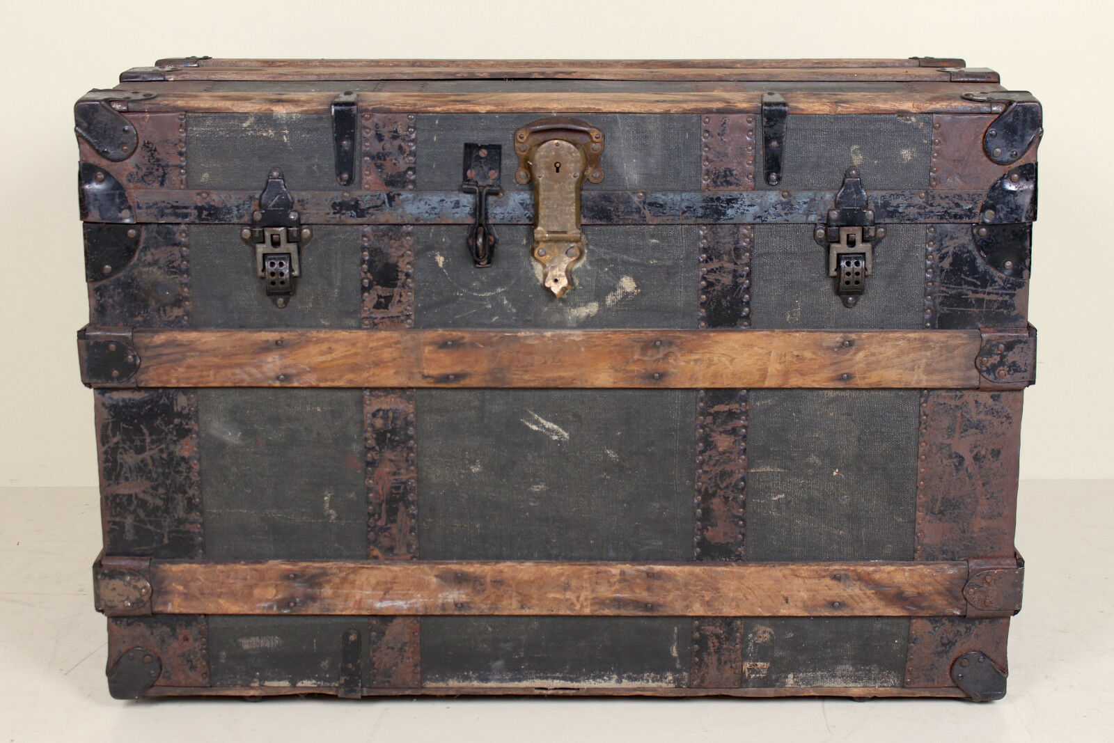 Antique vintage wooden chest