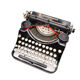 Typewriter underwood 4 bank revised new black ribbon 1933