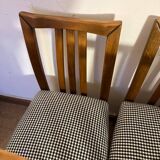 Set of 4 vintage wooden chairs