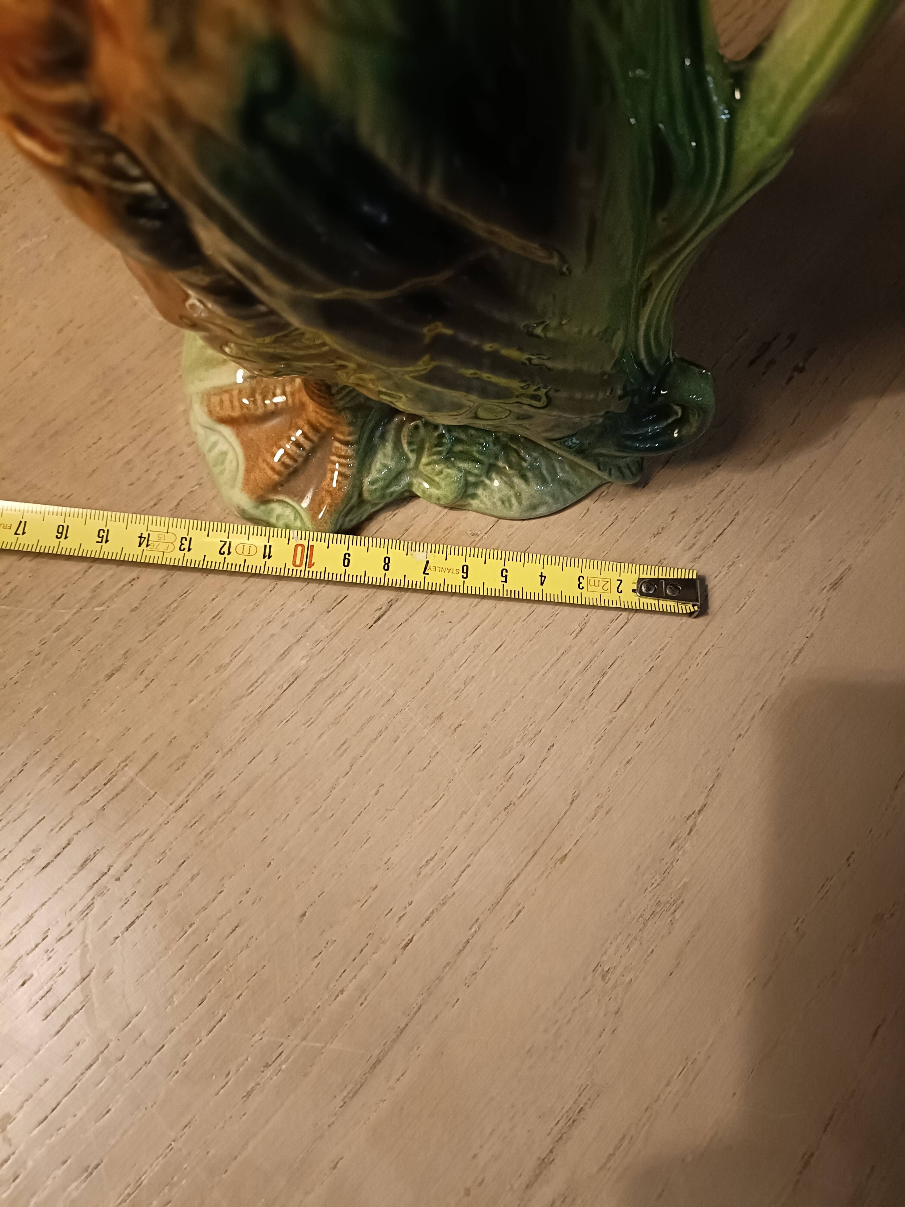 Duck slip signed Saint Clement, earthenware pitcher France