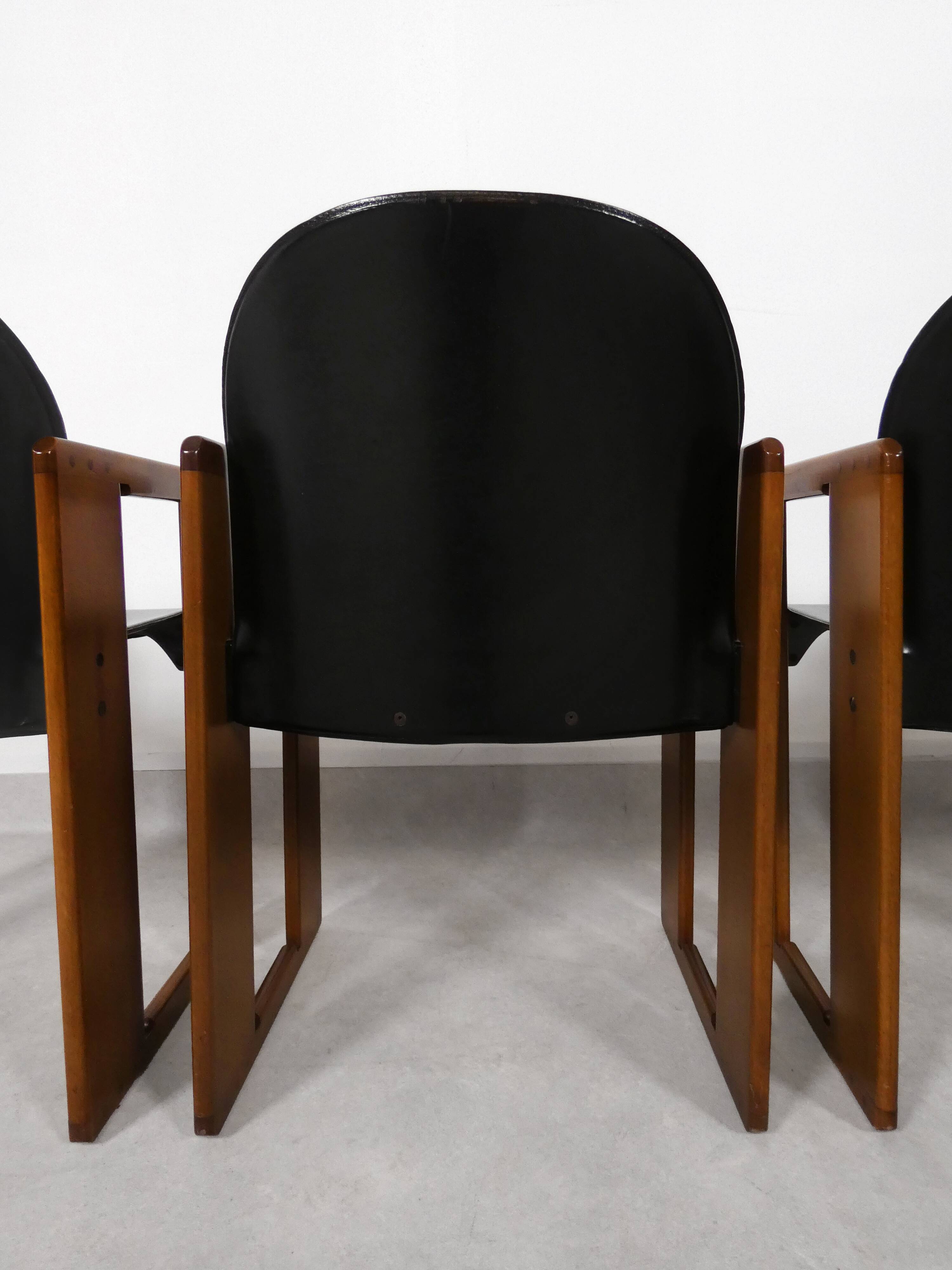 4 dining chairs - 'Dialogo' - Afra & Tobia Scarpa