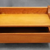 1950s pair of rare Borge Mogensen teak floating night stands by Dyrlund Denmark