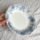 Deep earthenware dish "Campanule" Saint Amand et Hamage