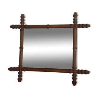 Bamboo barber mirror