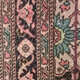 Distressed turkish narrow runner 409x70 cm wool vintage tribal rug