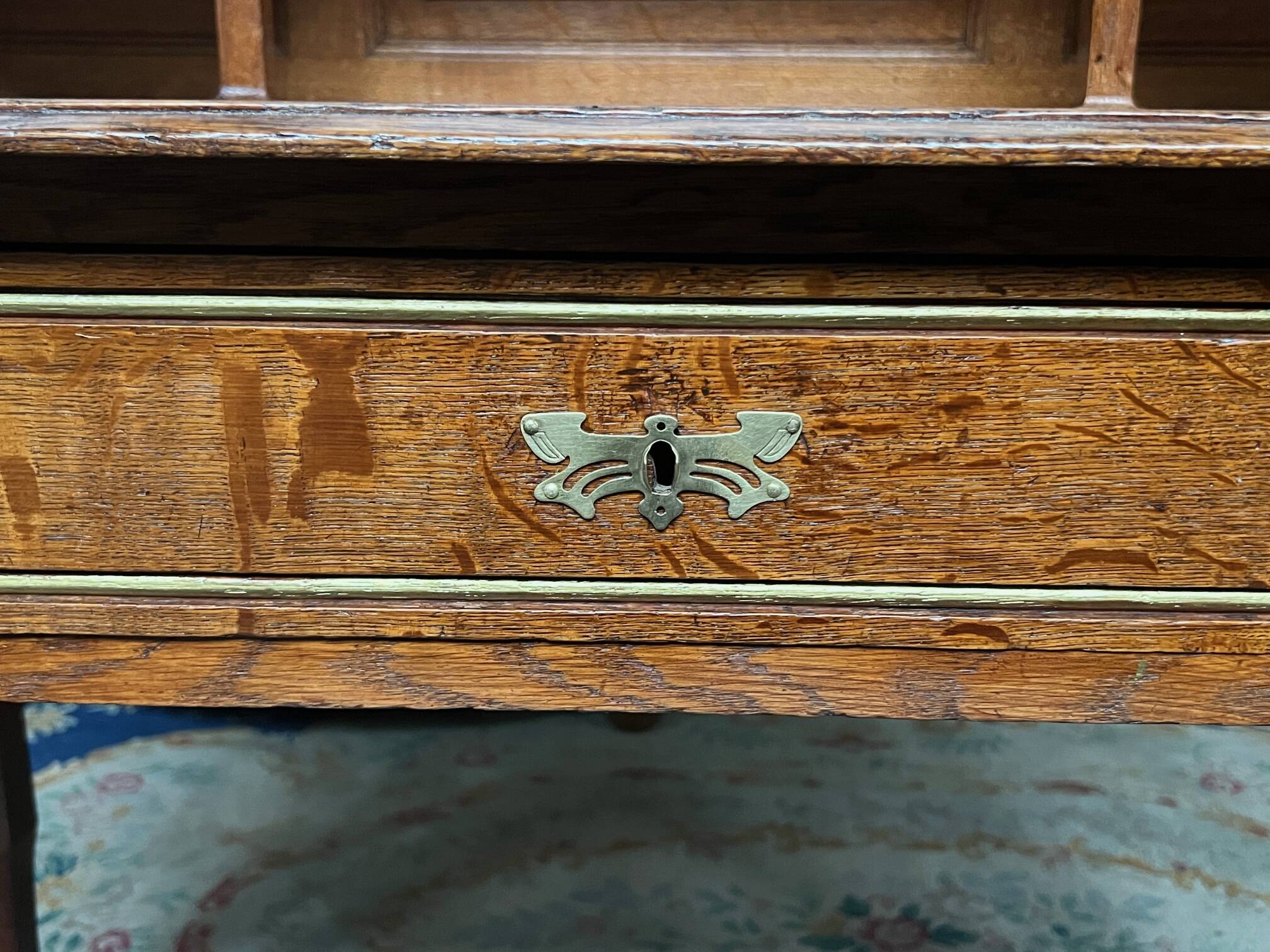 Antique French desk in Art Nouveau style.