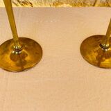 Pair of vintage brass tumblers