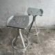 Industrial aluminium bar stools – set of 6