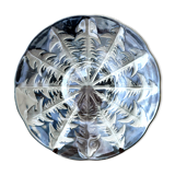 Dish by René Lalique, model "Dandelions", in patinated glass