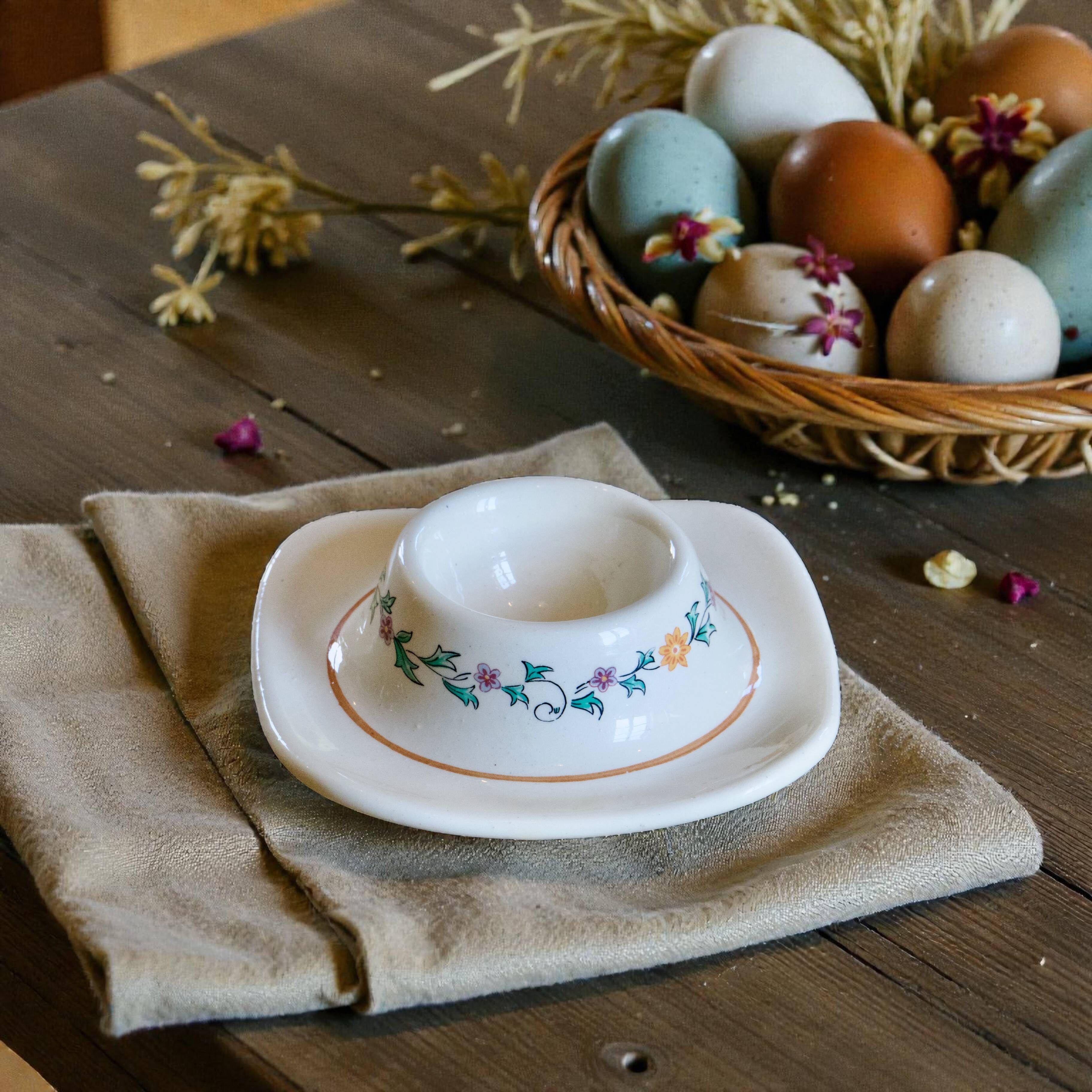 Rare antique 19th-century egg cup signed St. Clément, Félicie collection