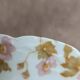 Set of 6 vintage French porcelain plates – pink floral design