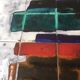 coffee table with ceramic tiles, 60s