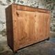 Vintage French 1930s walnut sideboard - two drawers, adjustable shelves, Art Deco style