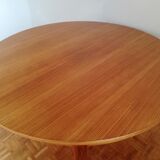 Table ronde rénovée extensible scandinave
