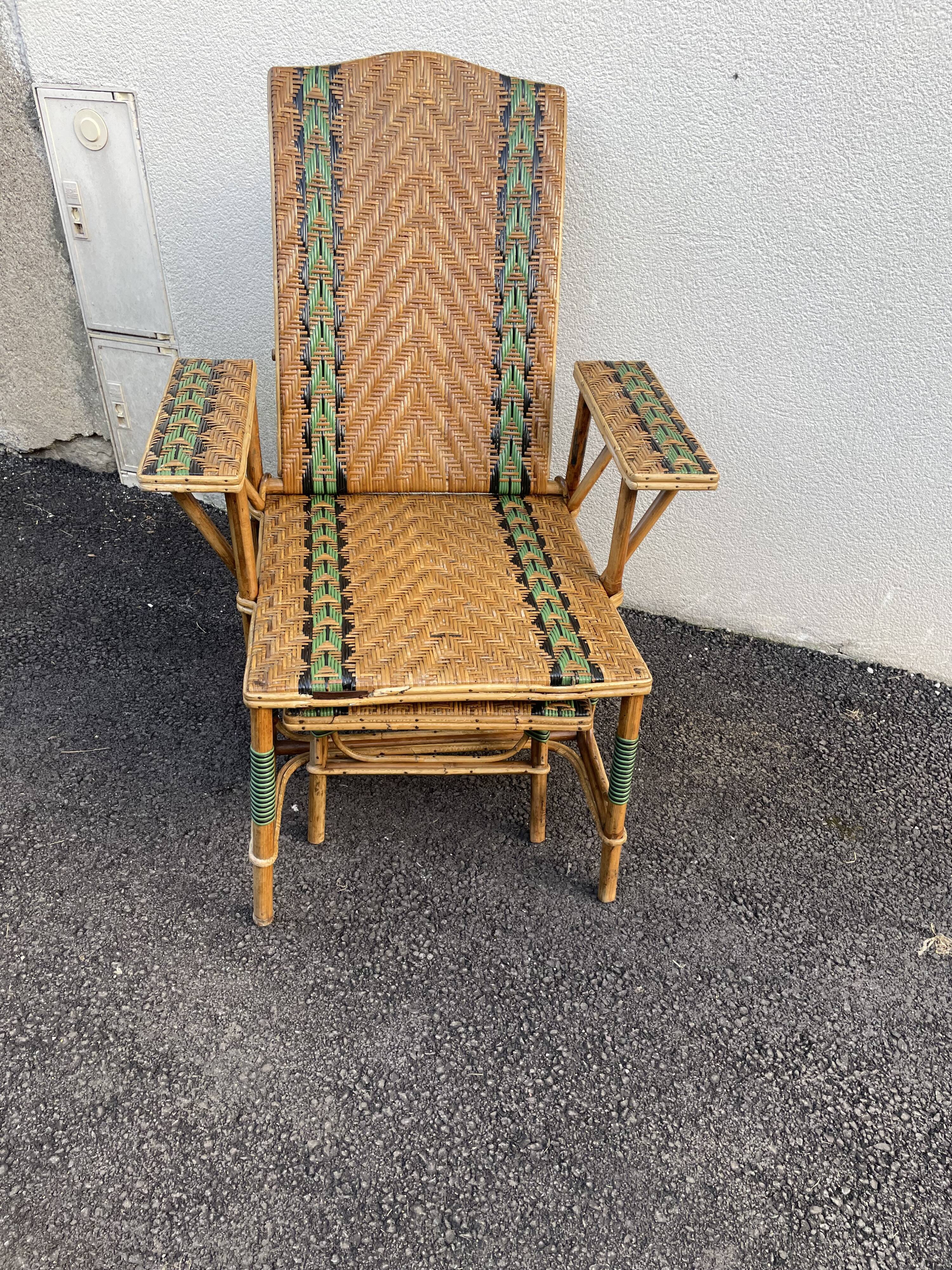 Rattan lougne chair