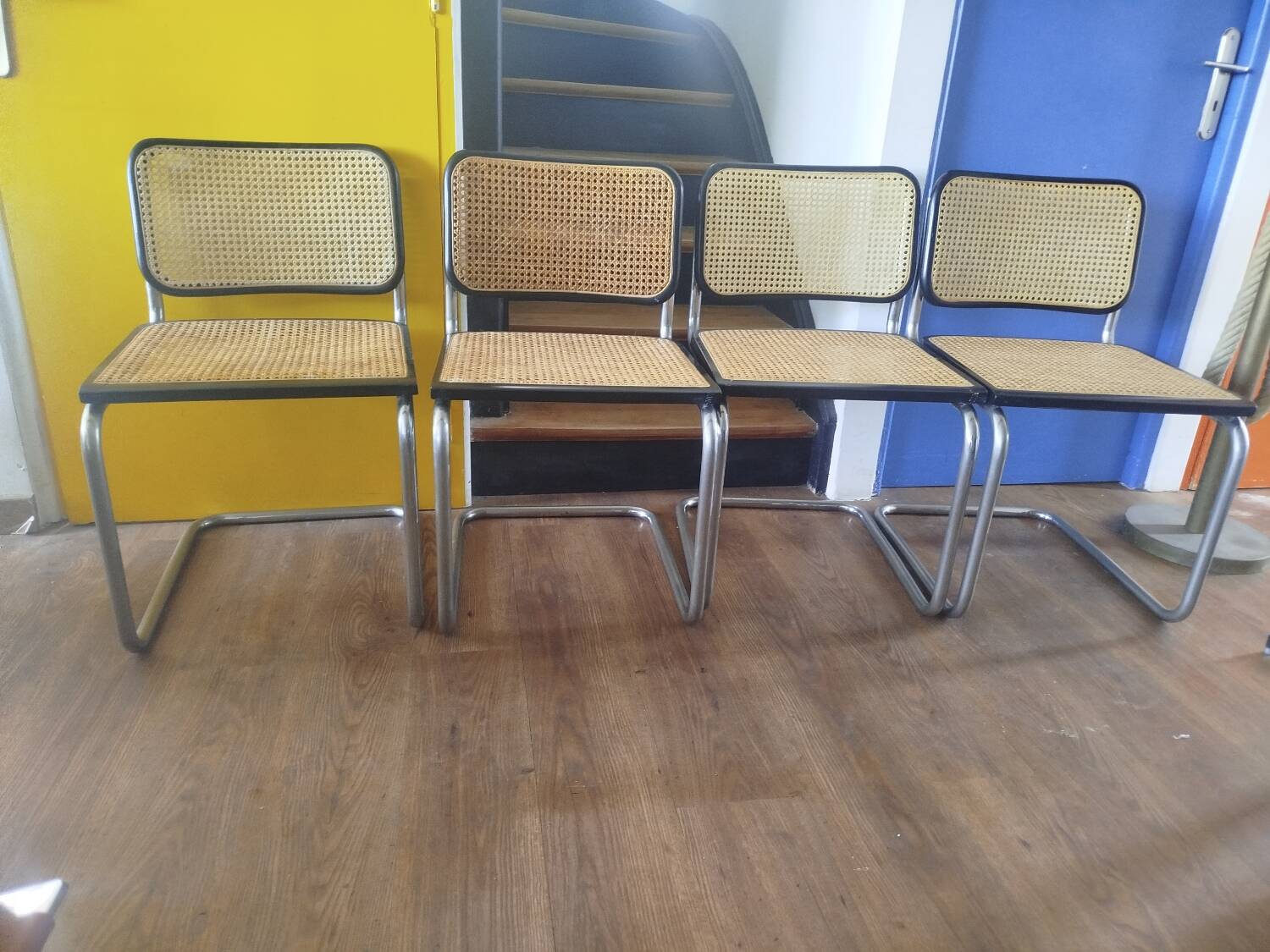 Ensemble de 4 chaises Marcel Breuer Made in Italy 04/94