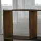 Primitive French shelf from the early 20th century in patinated oak, Wabi Sabi, 1920s.