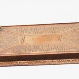 Old brass tray