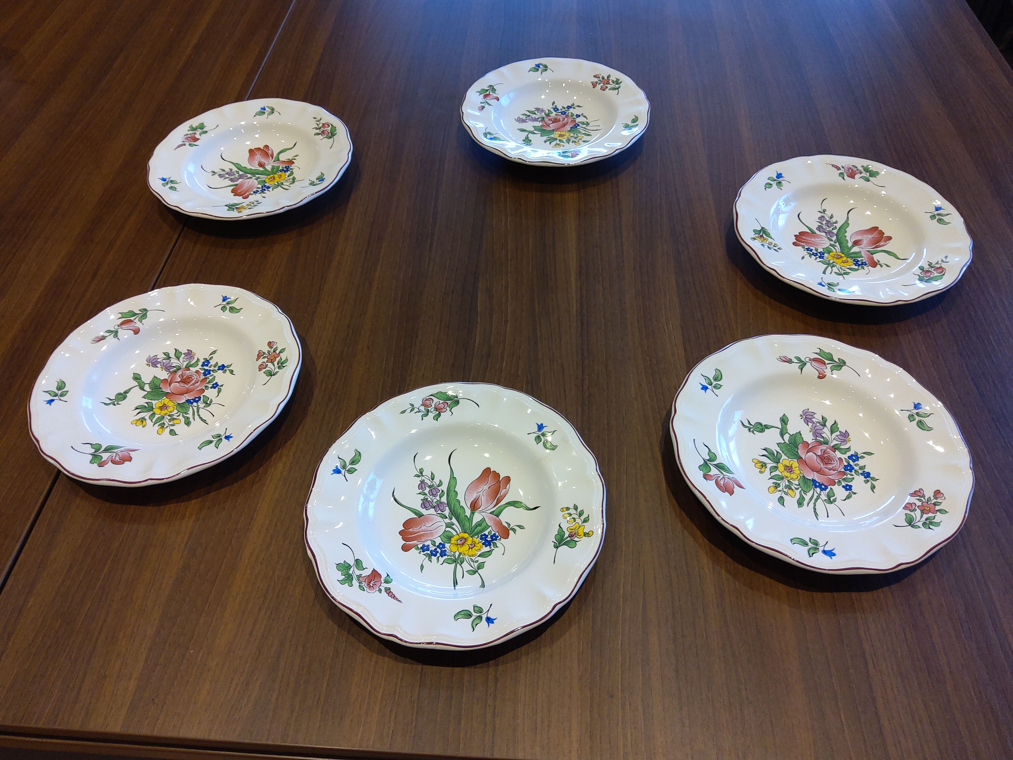 6 deep plates LUNEVILLE