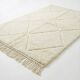 Berber rug with white diamonds
