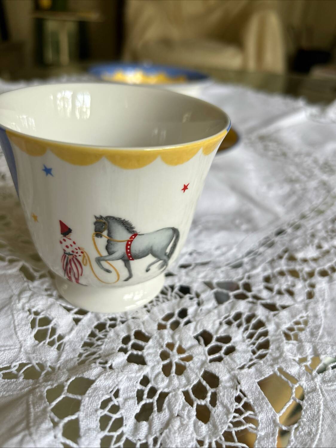 Hermès cup, bowl, and plate set