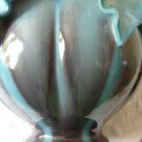 Ceramic cachepot vase by delfin massier circa 1890