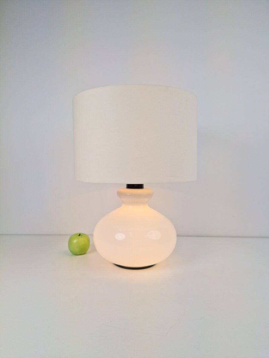Lampe de table en verre vintage de Dijkstra, années 1960