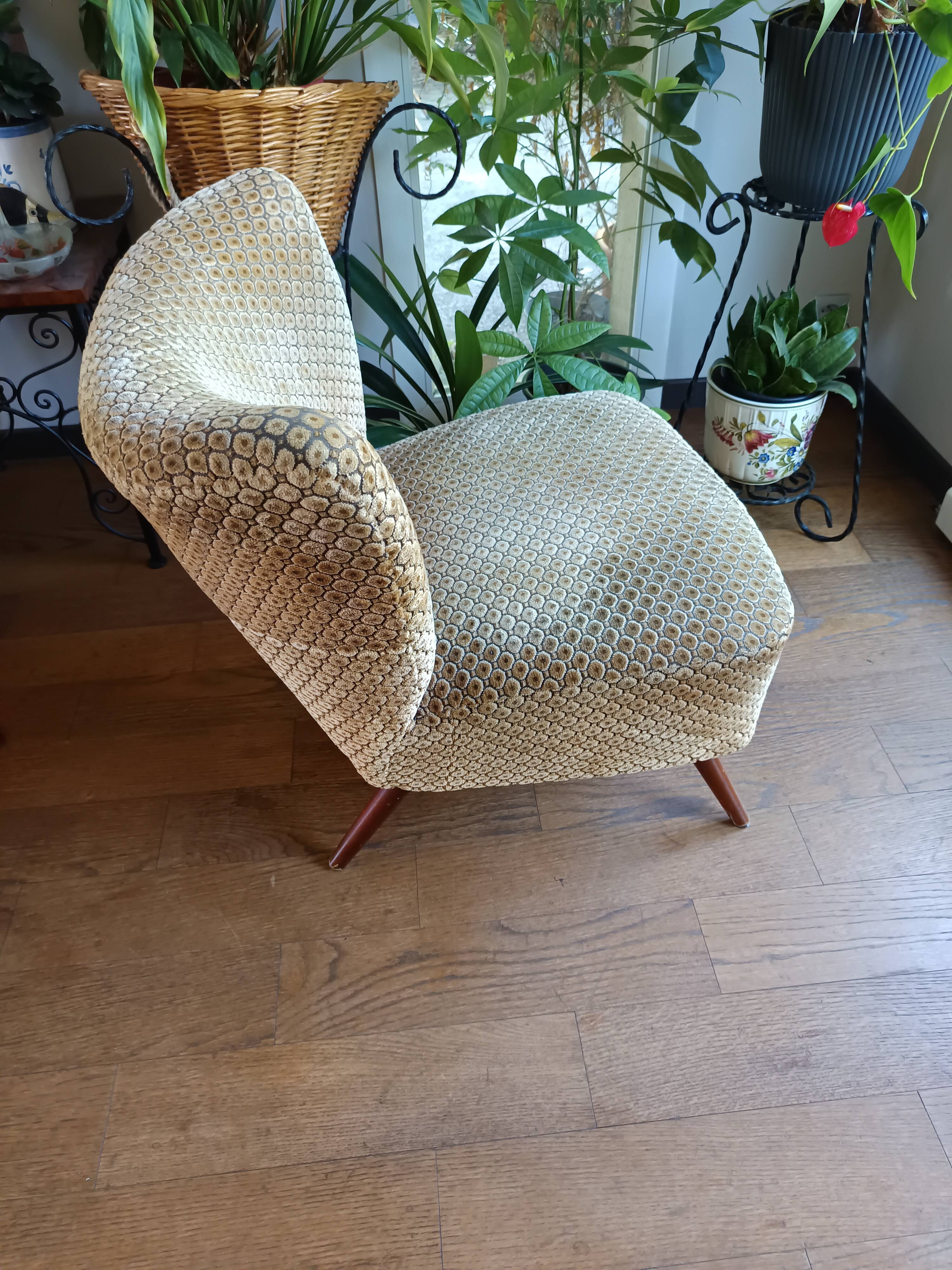 Vintage cocktail armchair from the 50s/60s – modernist Scandinavian style