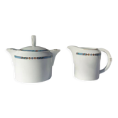 Sugar bowl and milk jug porcelain Létang & Rémy