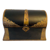 Wooden and brass box
