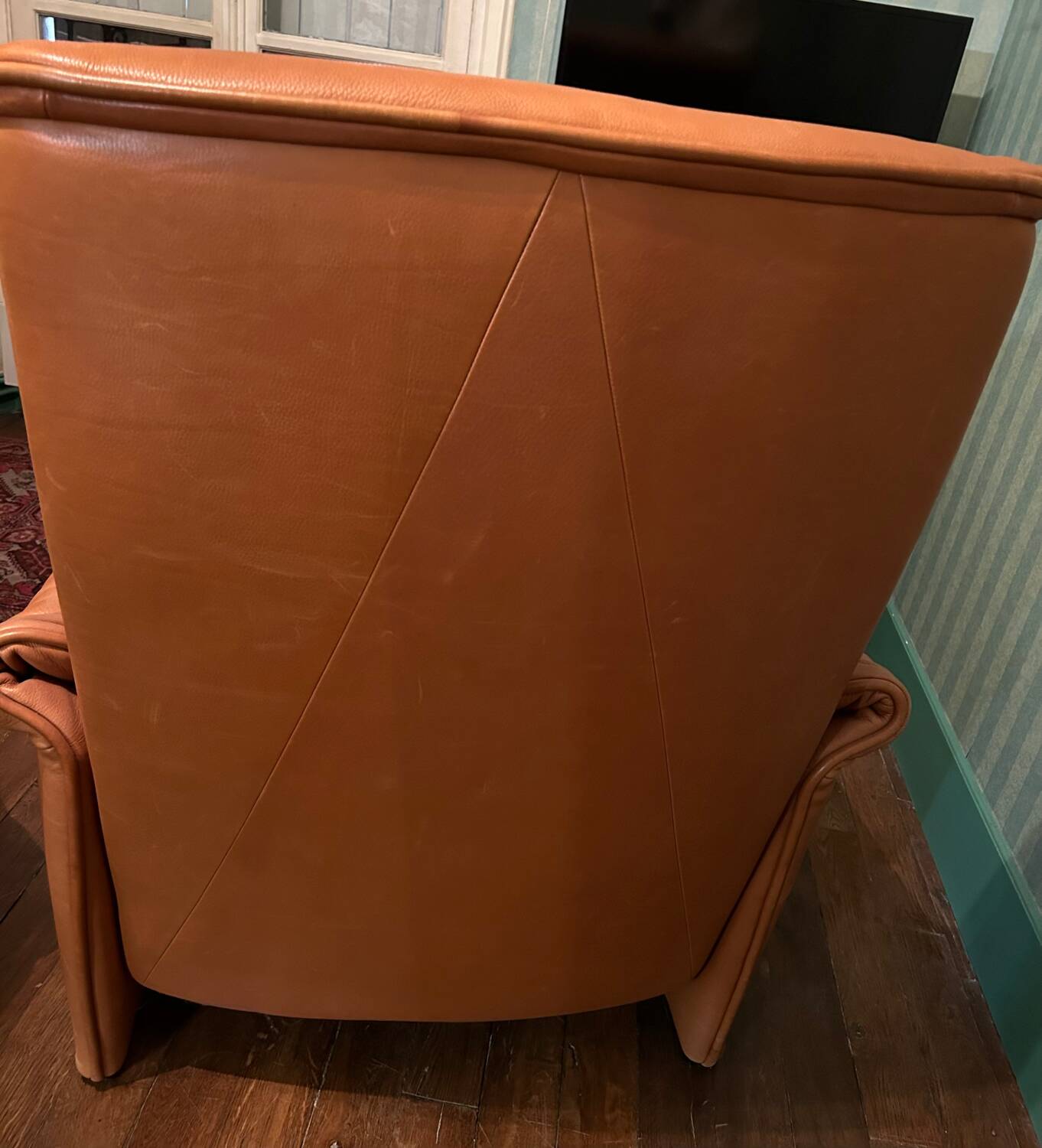 De Sede tan leather rocking chair