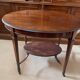 Regency oval mahogany side table, second half of the 19th century, good condition