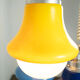 Multicolored waterfall suspension chandelier. Italy 70s