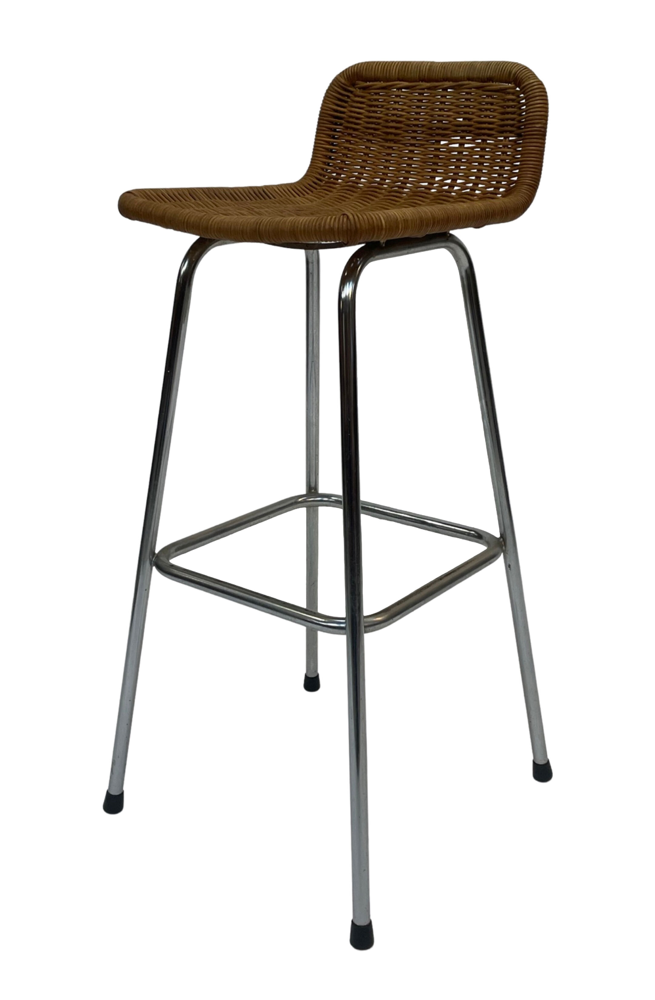 Vintage stool barstool Dirk van Sliedregt Rohe Noordwolde